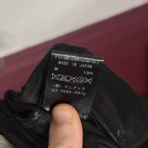 IF SIX WAS NINE Sarrouel 100% SILK drop crotch cropped harem pants Japan - Picture 13 of 13